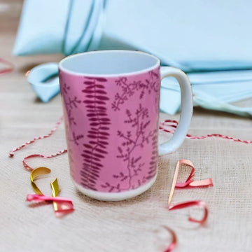 Bella's Purple Bedding Inspired Print Coffee Mug 15 oz