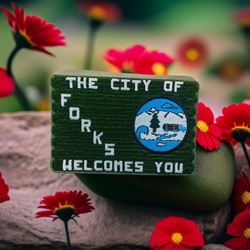 The City of Forks Welcomes You Sign Embroidered Patch
