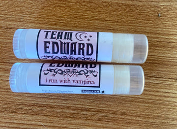 Twilight Themed Lip Balm - I kissed a Vampire, Charlie, Team Edward and/or Team Jacob