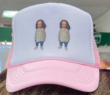 Crazy Haunted Baby Renesmee Trucker Hat - Printed and Shipped from Forks WA