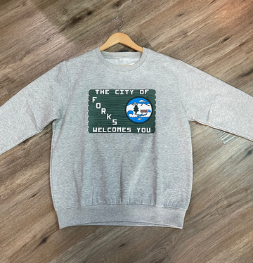 City of Forks Welcomes You Crewneck Sweater